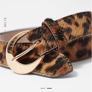 & Other Stories Leopard Print Belt